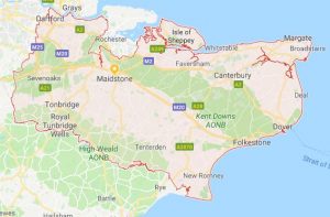 map of Kent